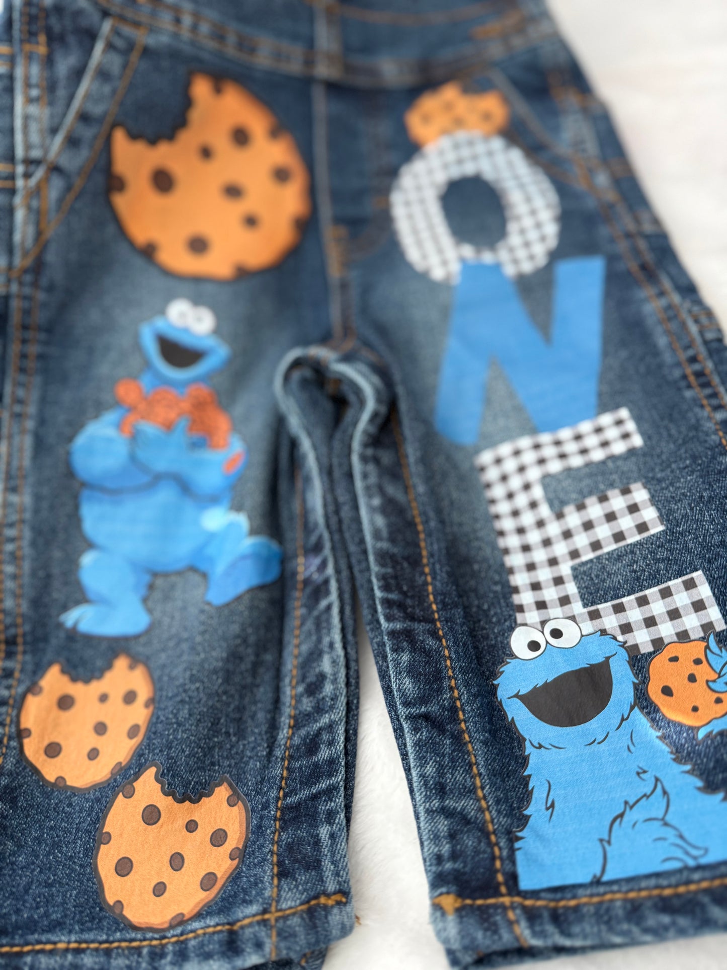 Denim Birthday Set | Toddler Outfit | Custom Shirt | Custom Denim | Custom Shoes