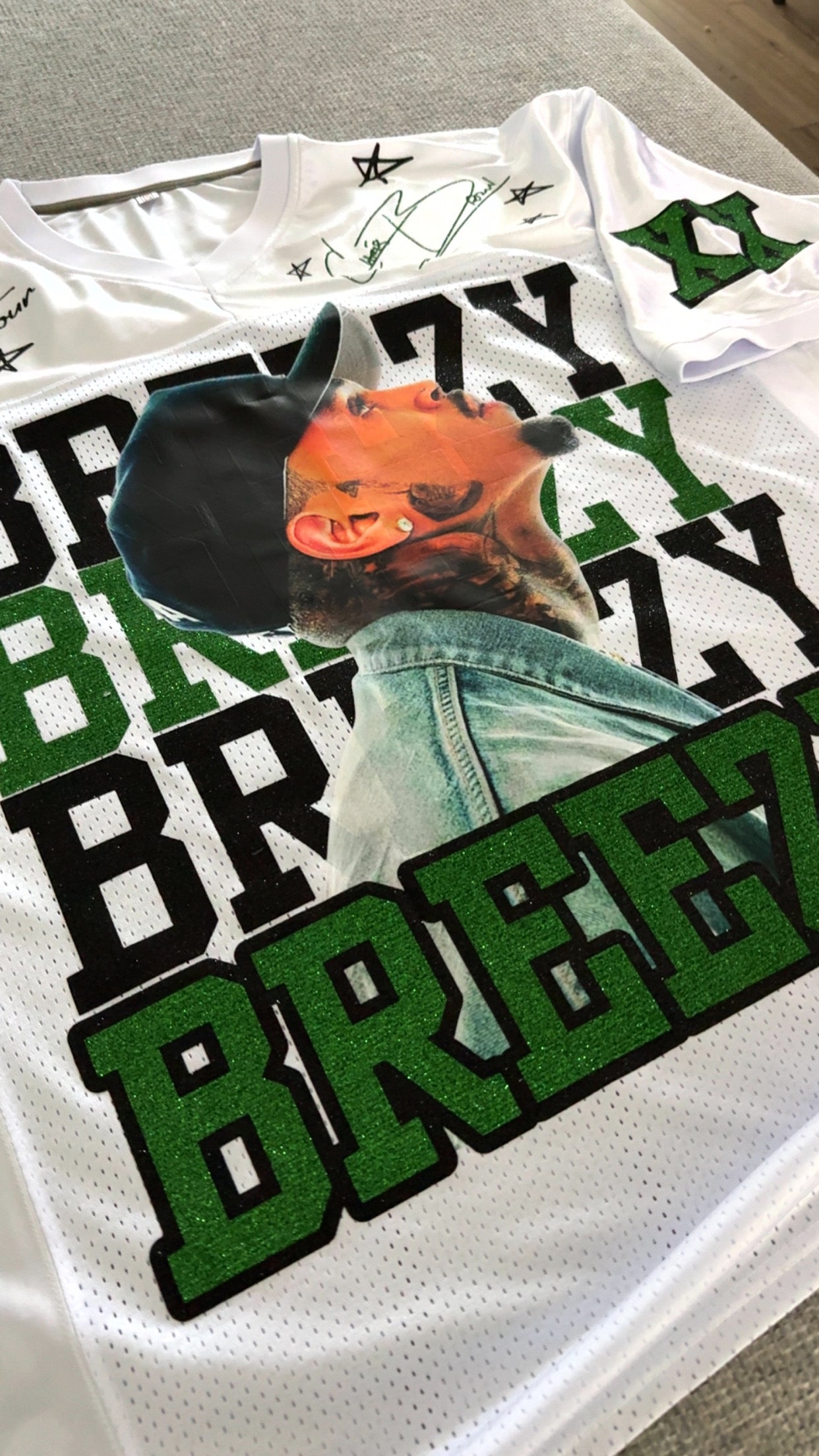 Breezy Bowl Jersey | Chris Brown Tour | World Tour | Custom Jersey | Unisex