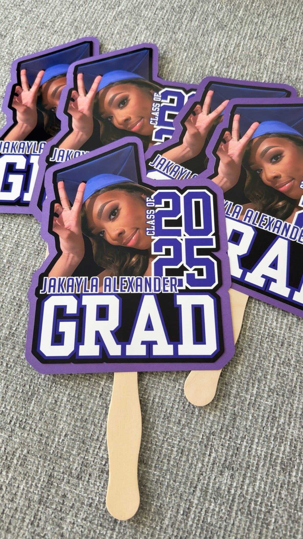 Graduation Fans | Fan | Hand Fan | High School | College | Church | Wedding