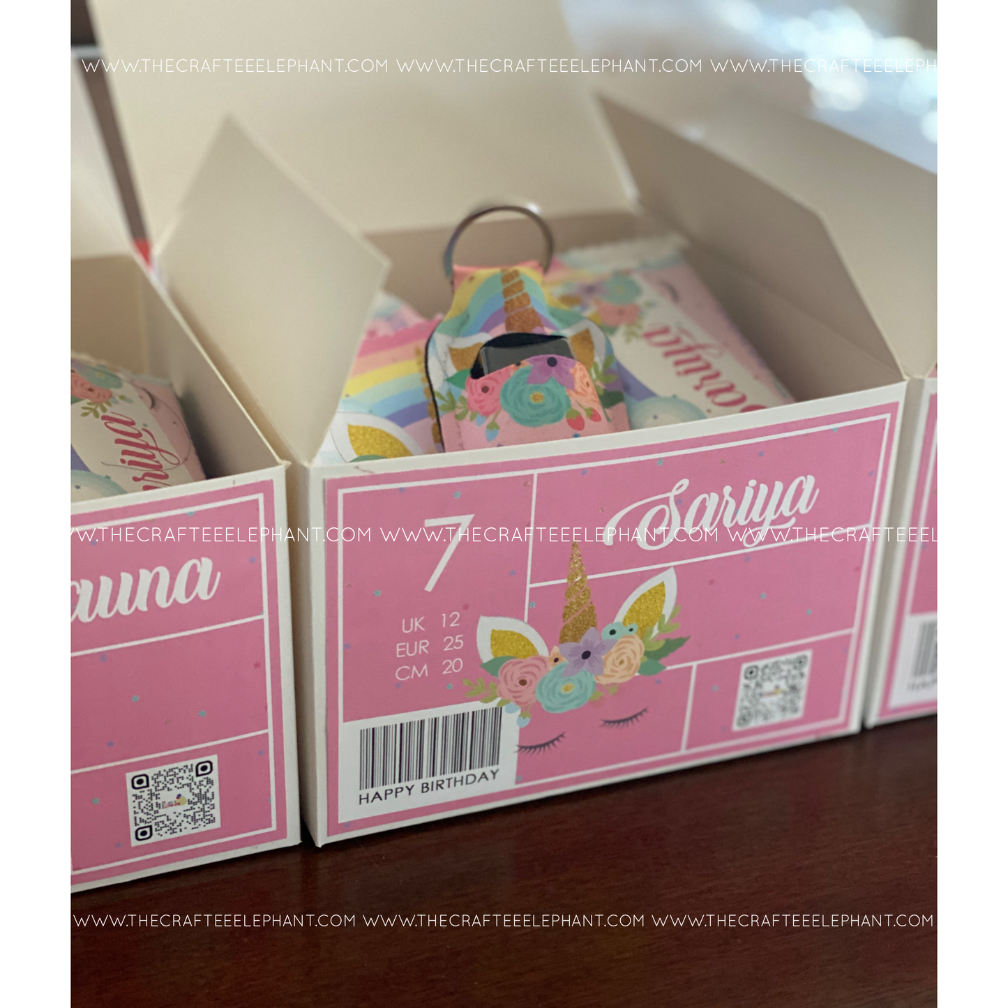 Custom Favor Boxes | Personalized Favor Box | Dozen Boxes & Labels