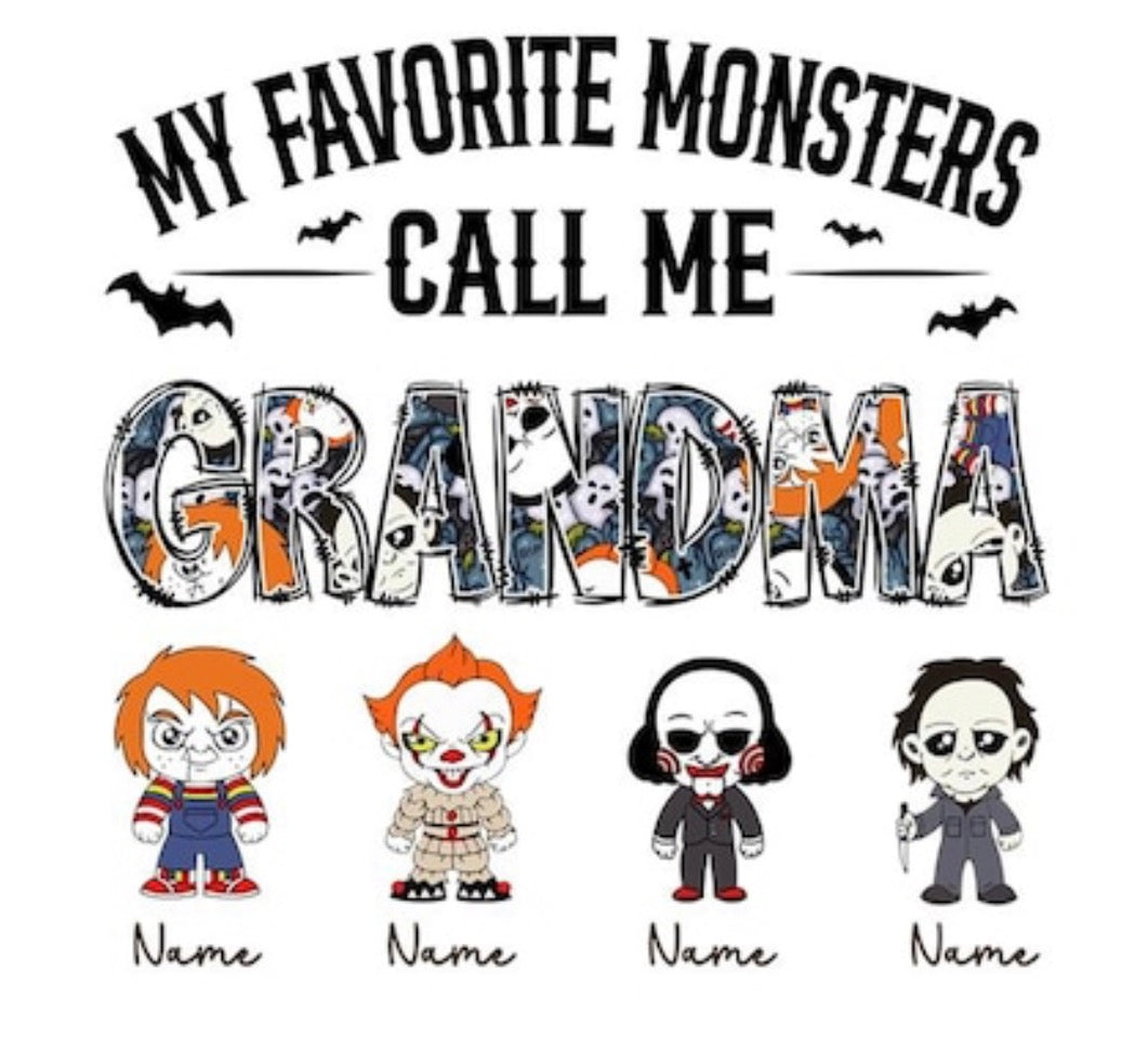 My Favorite Monsters Call Me … | Custom Hoodie | Halloween Themed | Seasonal Hoodie