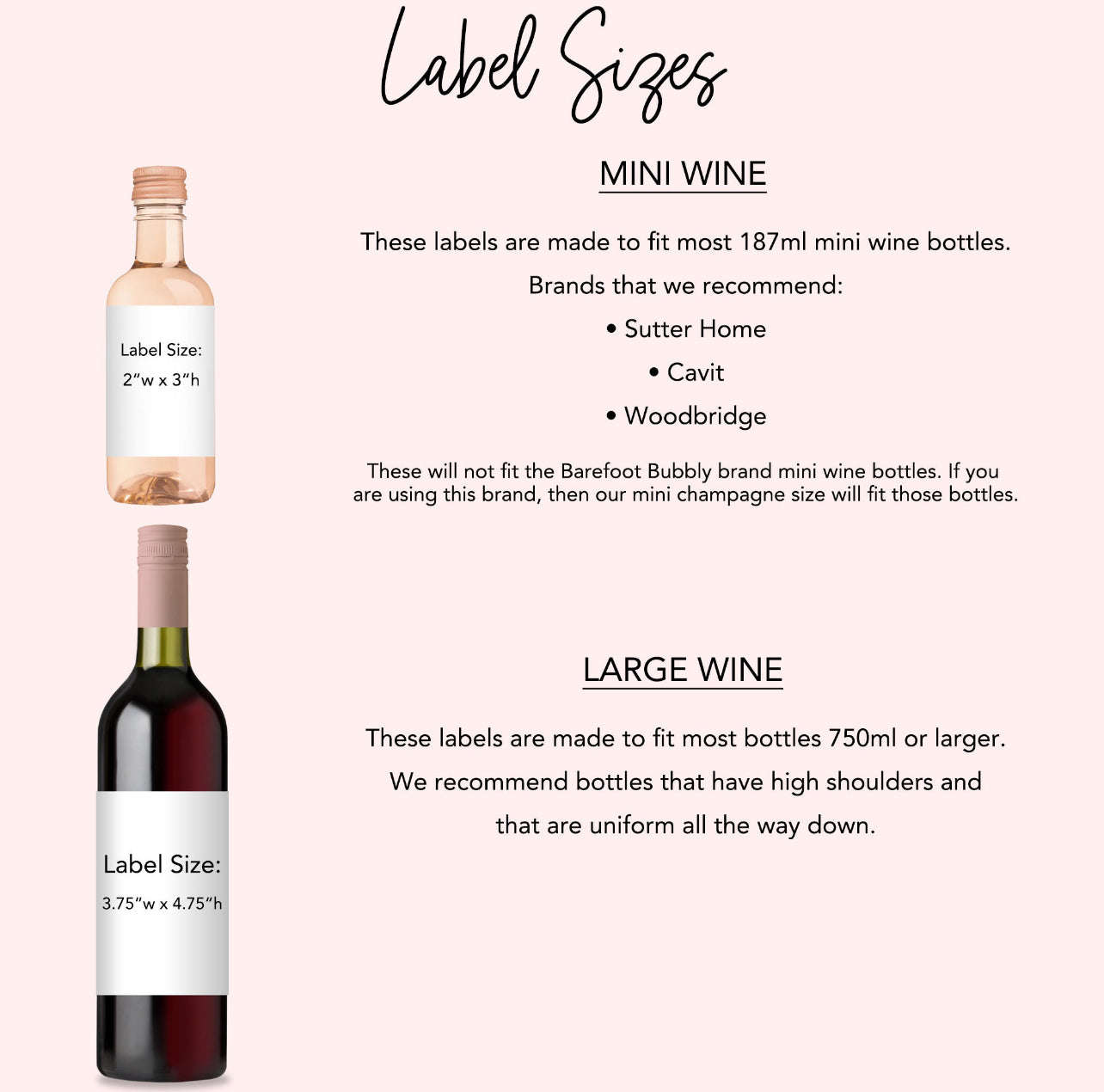 Custom Mini Wine Bottle Labels Printed | Mini Wine Bottle Labels
