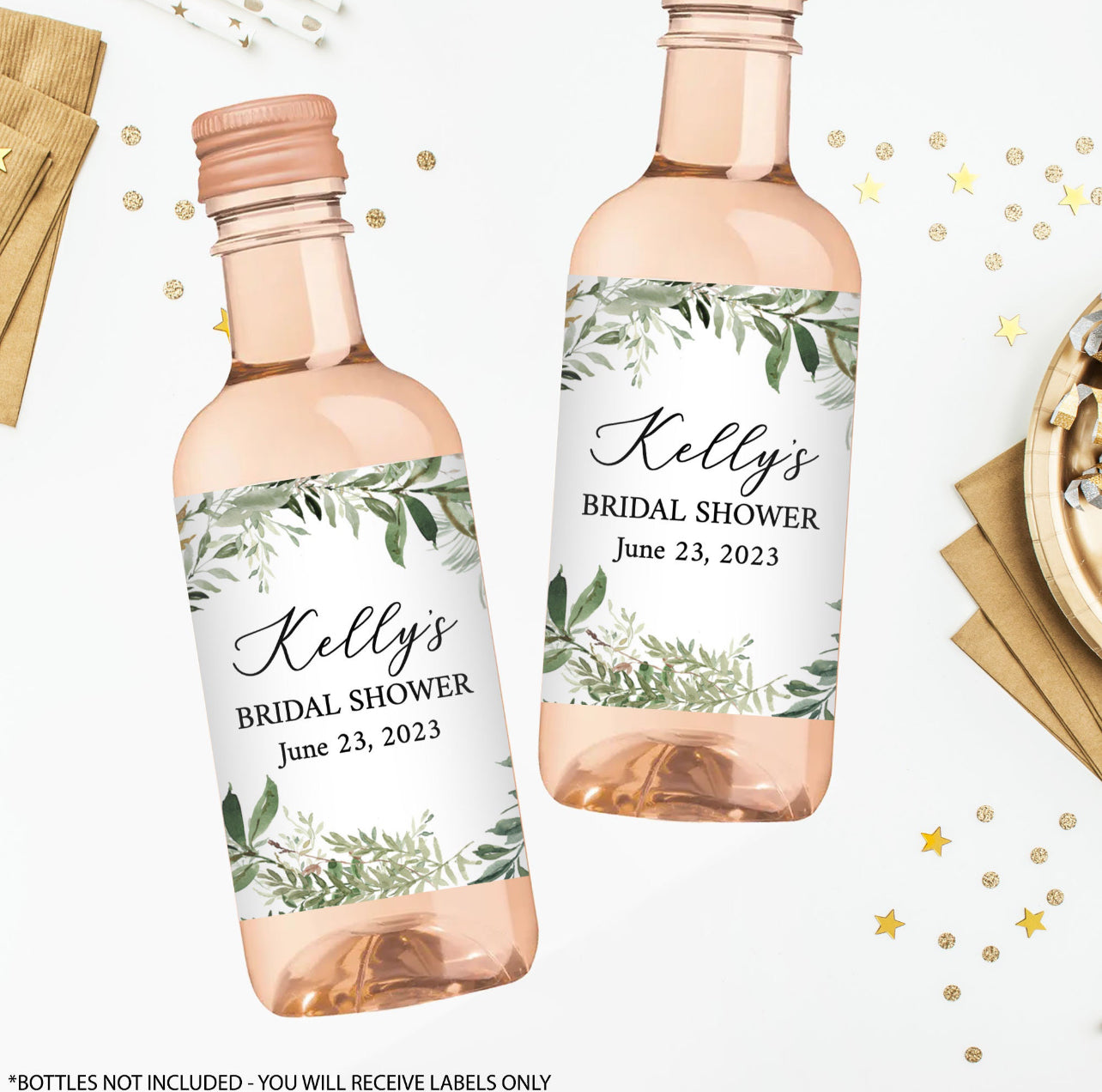Custom Mini Wine Bottle Labels Printed | Mini Wine Bottle Labels