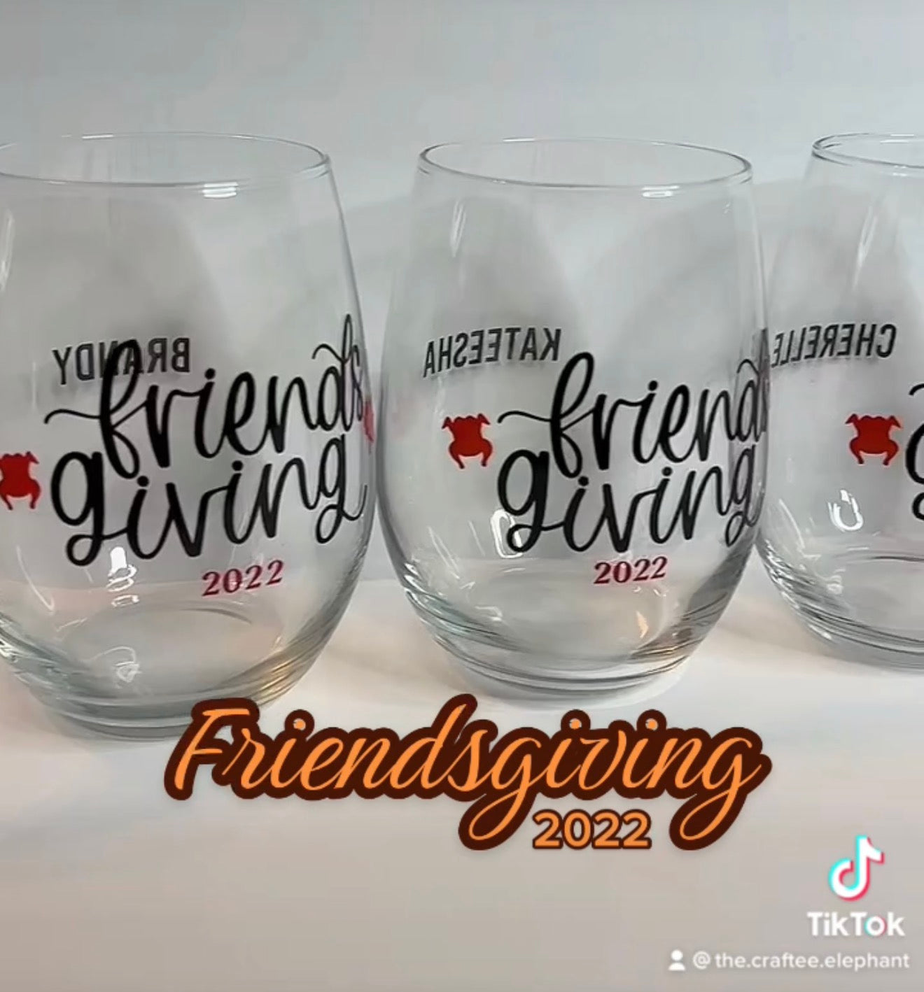 Wine Glass | UV DTF | Set of 12 | Stemless | Flute | Wine Glass