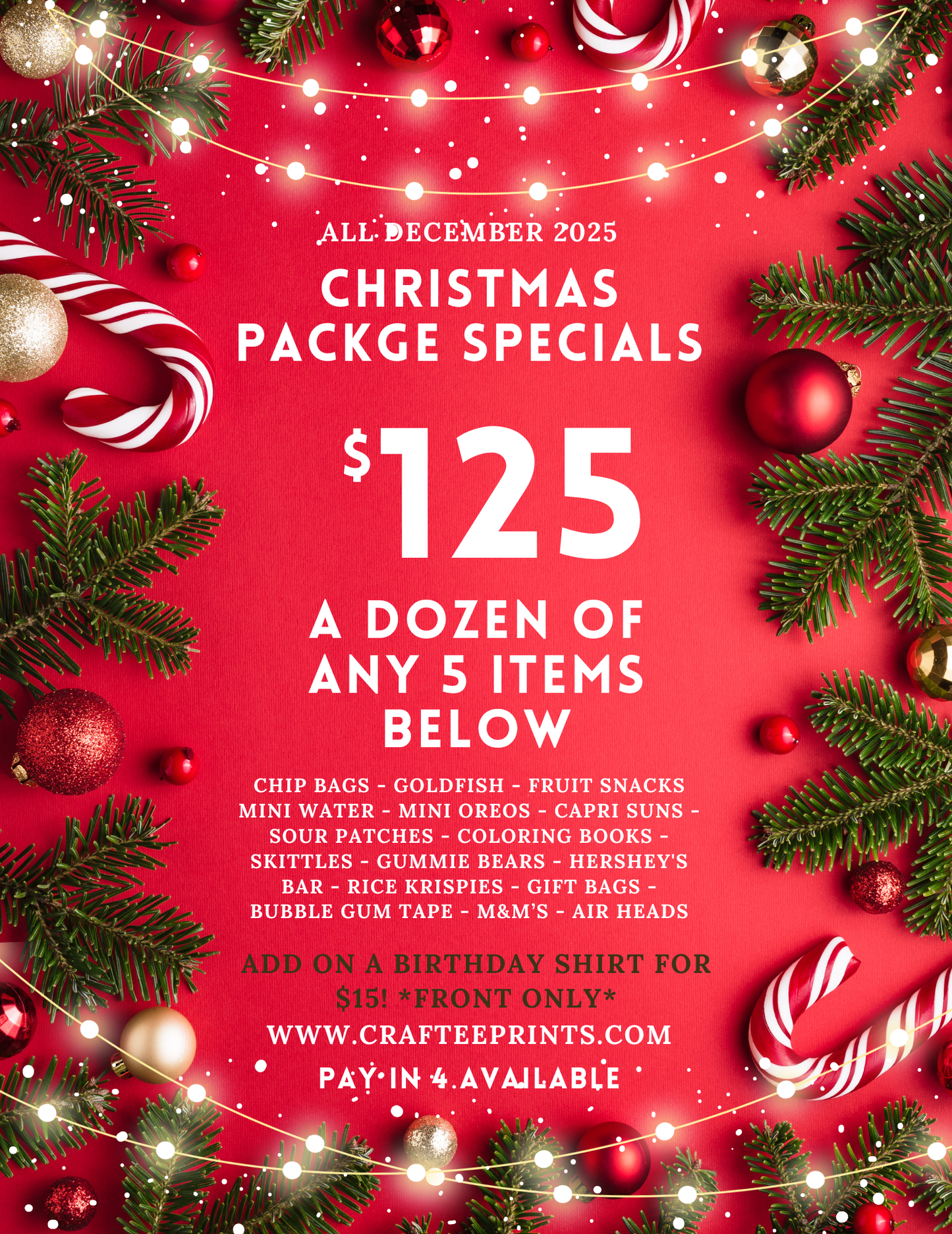Christmas Party Package | Party Favors