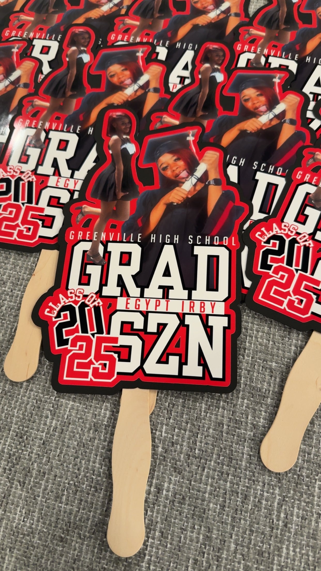 Graduation Fans | Fan | Hand Fan | High School | College | Church | Wedding