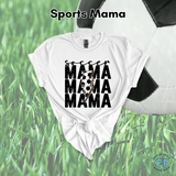 Retro Distressed Sports Mama T-Shirt | Baseball Mama | Basketball Mama | Softball Mama | Volleyball Mama | Football Mama | Soccer Mama