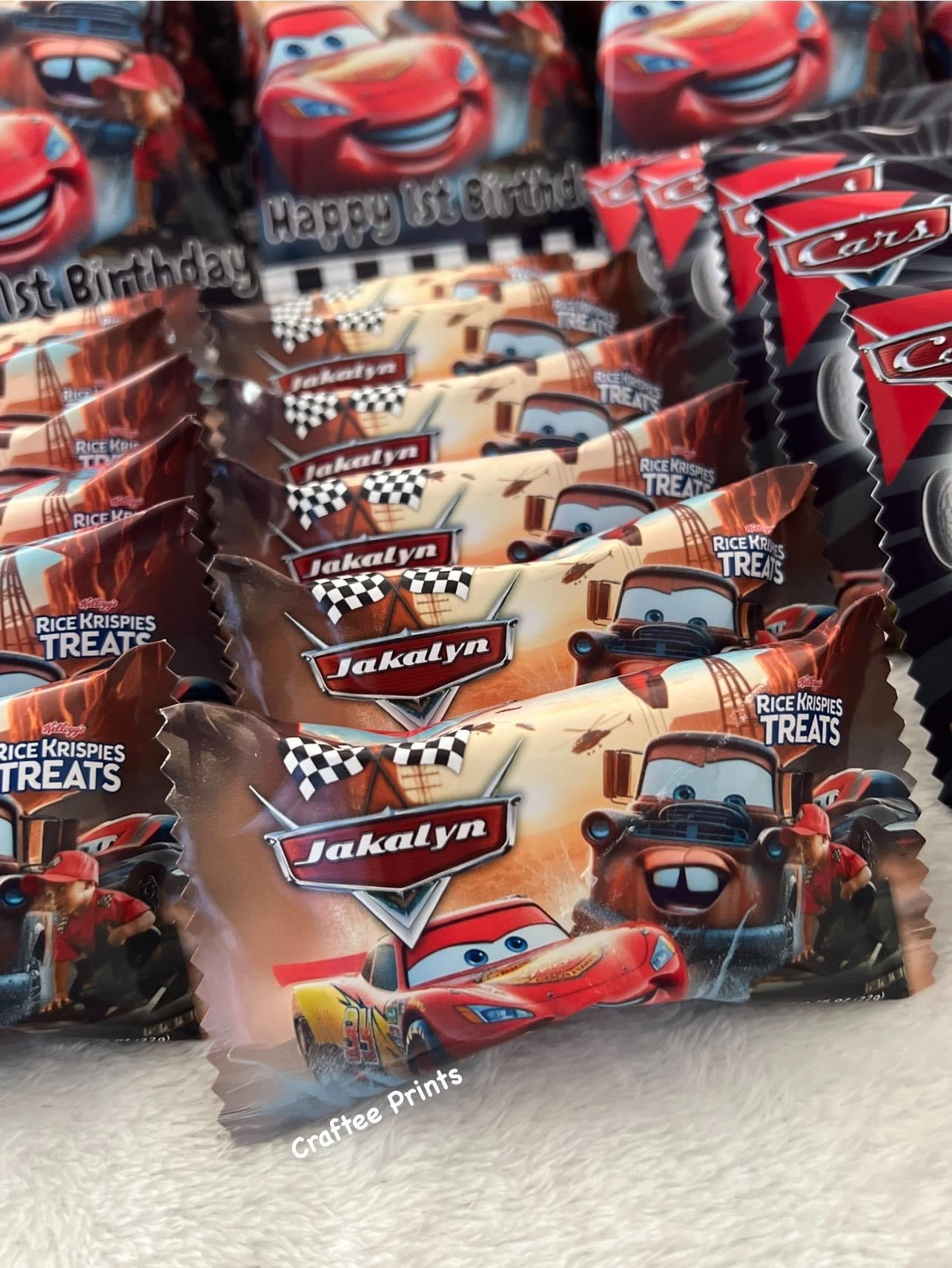 Customized Rice Krispie Treat Favors | Dozen Party Favors | Any Theme