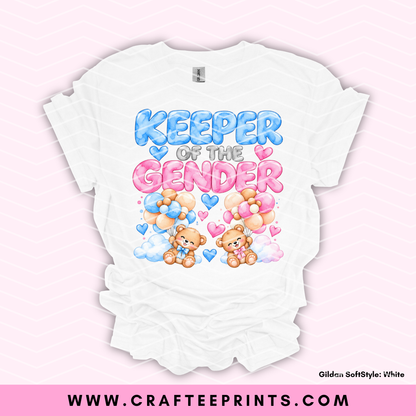 Keeper of the Gender | Baby Shower | Unisex T-Shirts