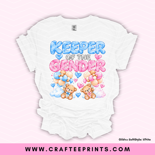 Keeper of the Gender | Baby Shower | Unisex T-Shirts