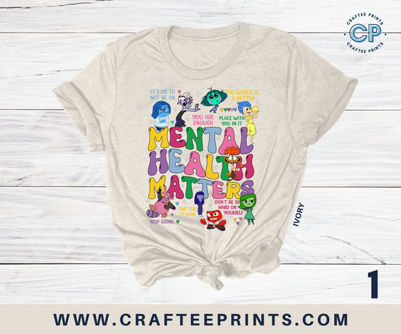 Inside Out T-Shirts | It’s Okay To Feel All The Feels | Inside Out 2 | Mental Health Awareness | It’s Okay To Not Be Okay | Comfort Colors T-Shirt