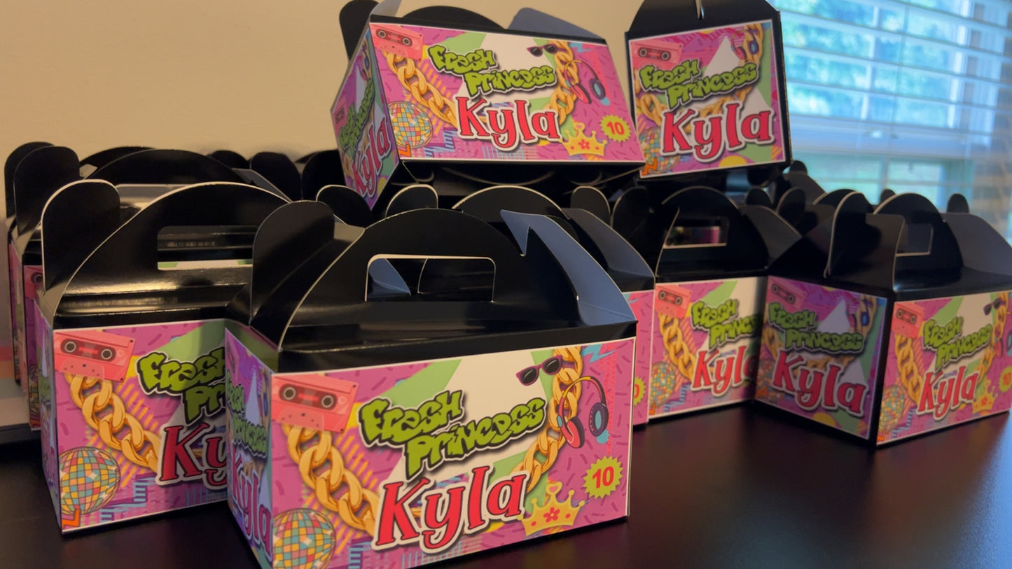 Custom Gable Boxes | Personalized Favor Box | Dozen Boxes & Labels