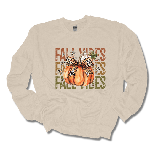 Fall Vibes With Pumpkin Adult Unisex Sweatshirt