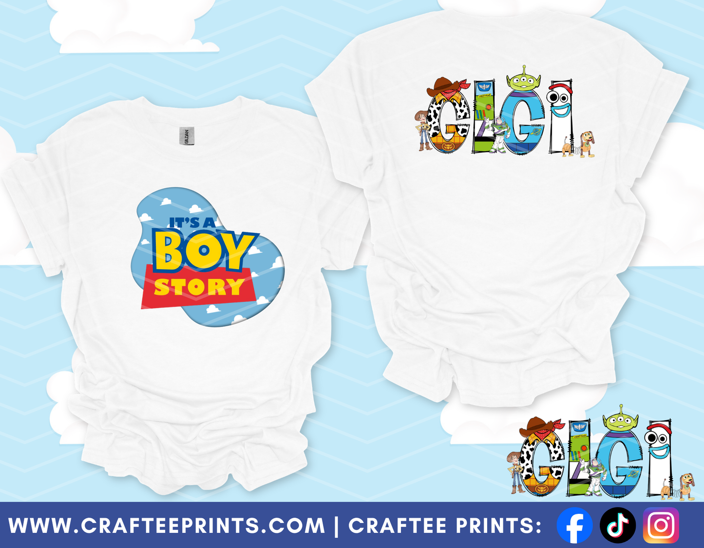 It’s A Boy Story Baby Shower Shirts | Unisex | Toy Story
