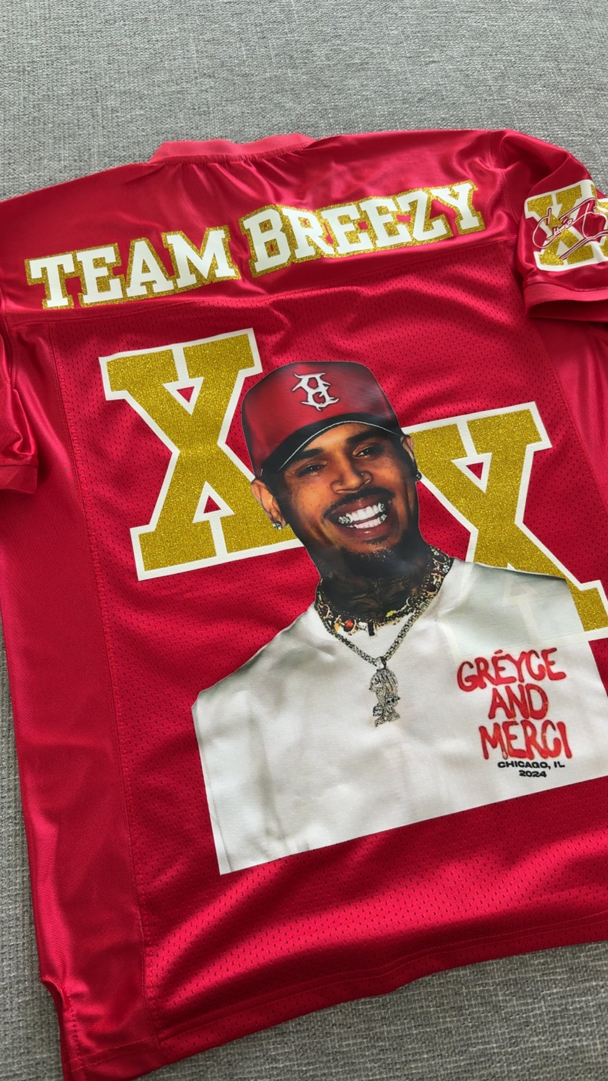 Breezy Bowl Jersey | Chris Brown Tour | World Tour | Custom Jersey | Unisex