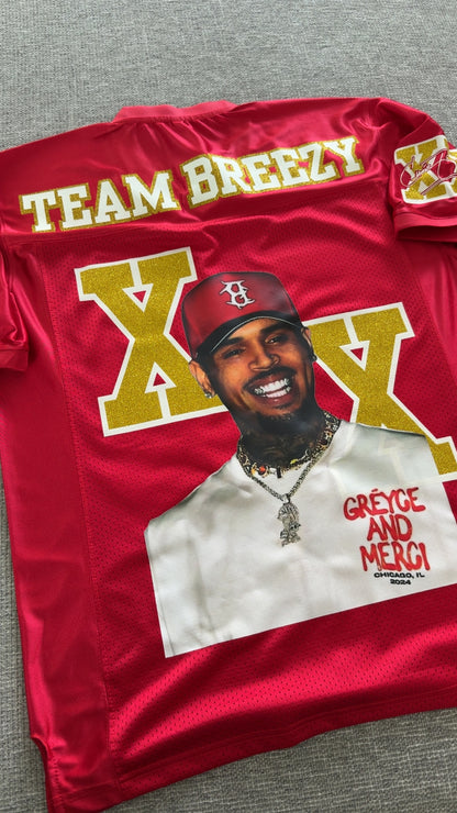 Breezy Bowl Jersey | Chris Brown Tour | World Tour | Custom Jersey | Unisex