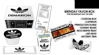 Custom Favor Boxes | Personalized Favor Box | Dozen Boxes & Labels