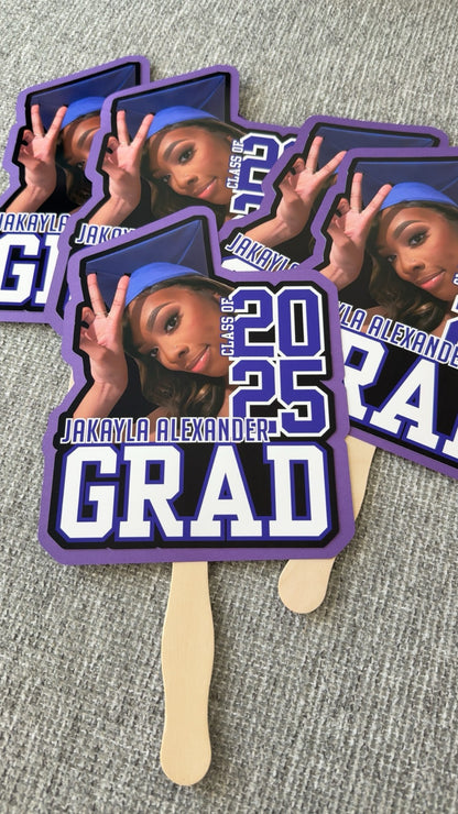 Graduation Fans | Fan | Hand Fan | High School | College | Church | Wedding