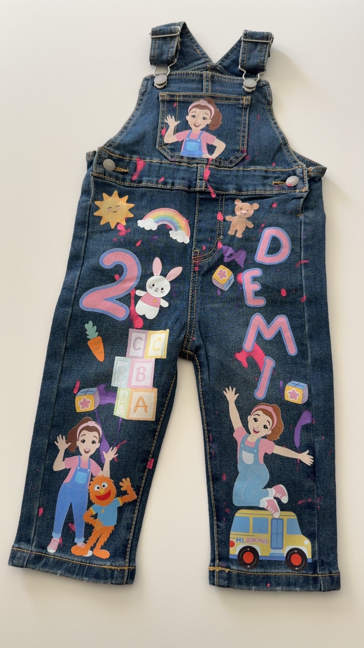 Denim Birthday Set | Toddler Outfit | Custom Shirt | Custom Denim | Custom Shoes