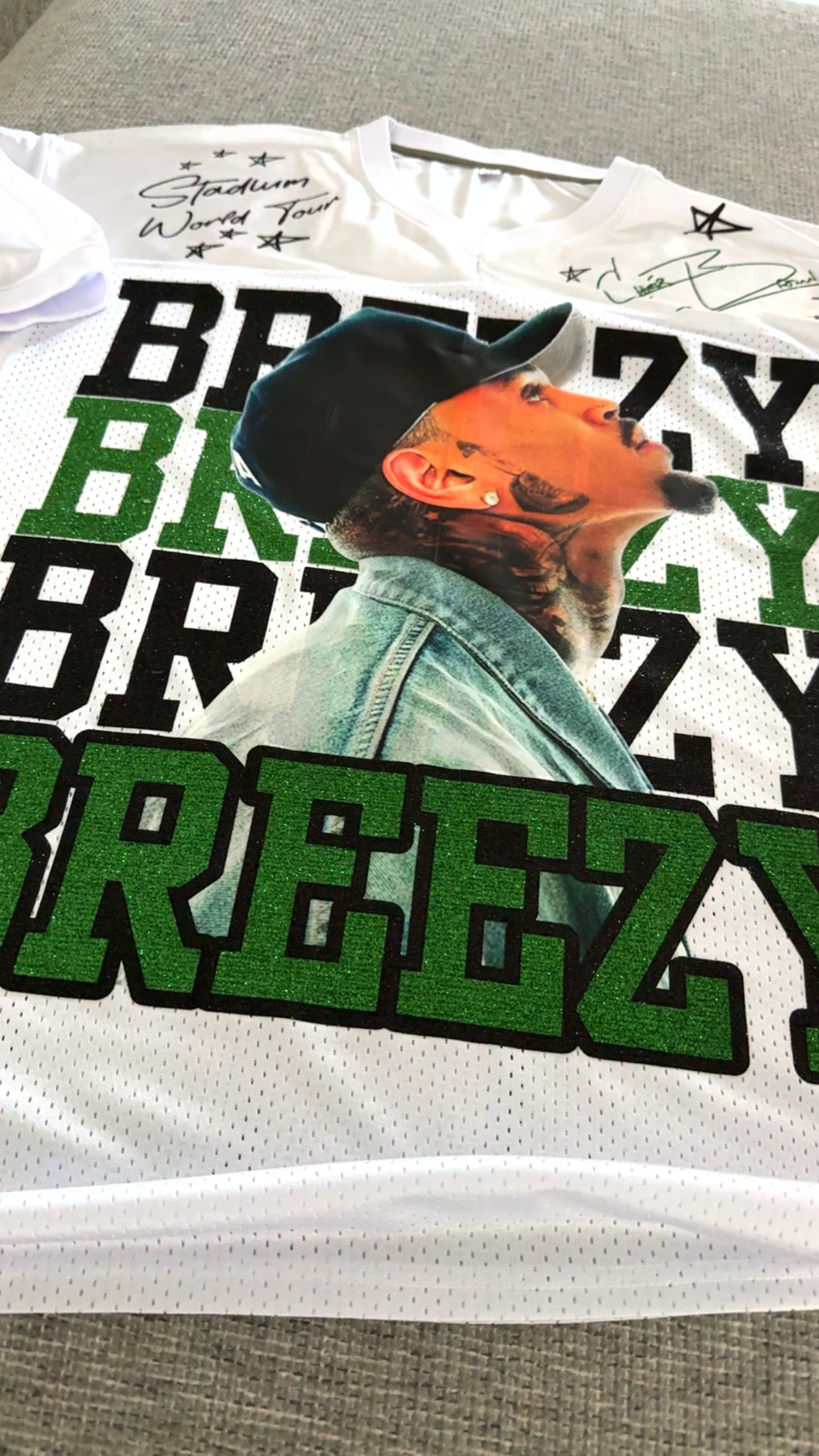 Breezy Bowl Jersey | Chris Brown Tour | World Tour | Custom Jersey | Unisex