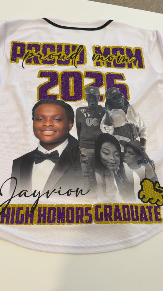 Senior Jersey | Custom Jersey | Sports Mom | Sports Family | Class of 2026 | Custom Jersey | Unisex | Family Sports | Graduation Family Jersey | Football Jersey | Baseball Jersey