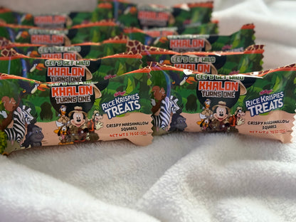 Customized Rice Krispie Treat Favors | Dozen Party Favors | Any Theme