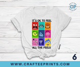 Inside Out T-Shirts | It’s Okay To Feel All The Feels | Inside Out 2 | Mental Health Awareness | It’s Okay To Not Be Okay | Comfort Colors T-Shirt