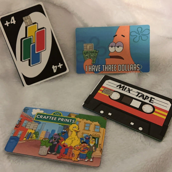 Custom Credit Card Cover | Vinyl Skin Sticker | Card Cover