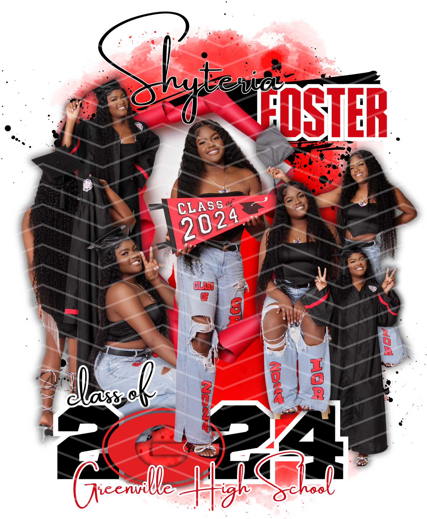 Graduation T-Shirt Center Design Unisex | Family Shirts *CUSTOM*