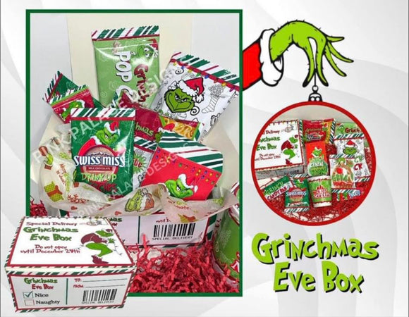 Custom GRINCH -MAS Eve Box!