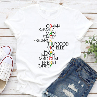 Black History Shirt | Famous Names | T-shirt