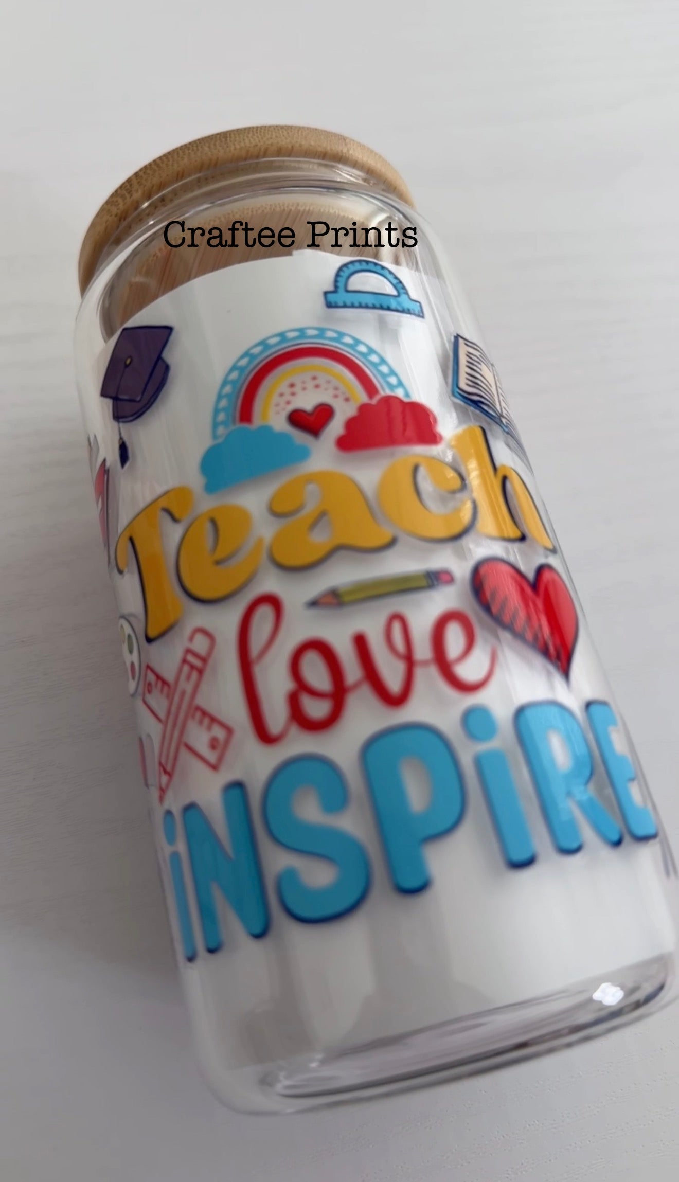 Glass Can Tumbler | Teacher’s Appreciation Week