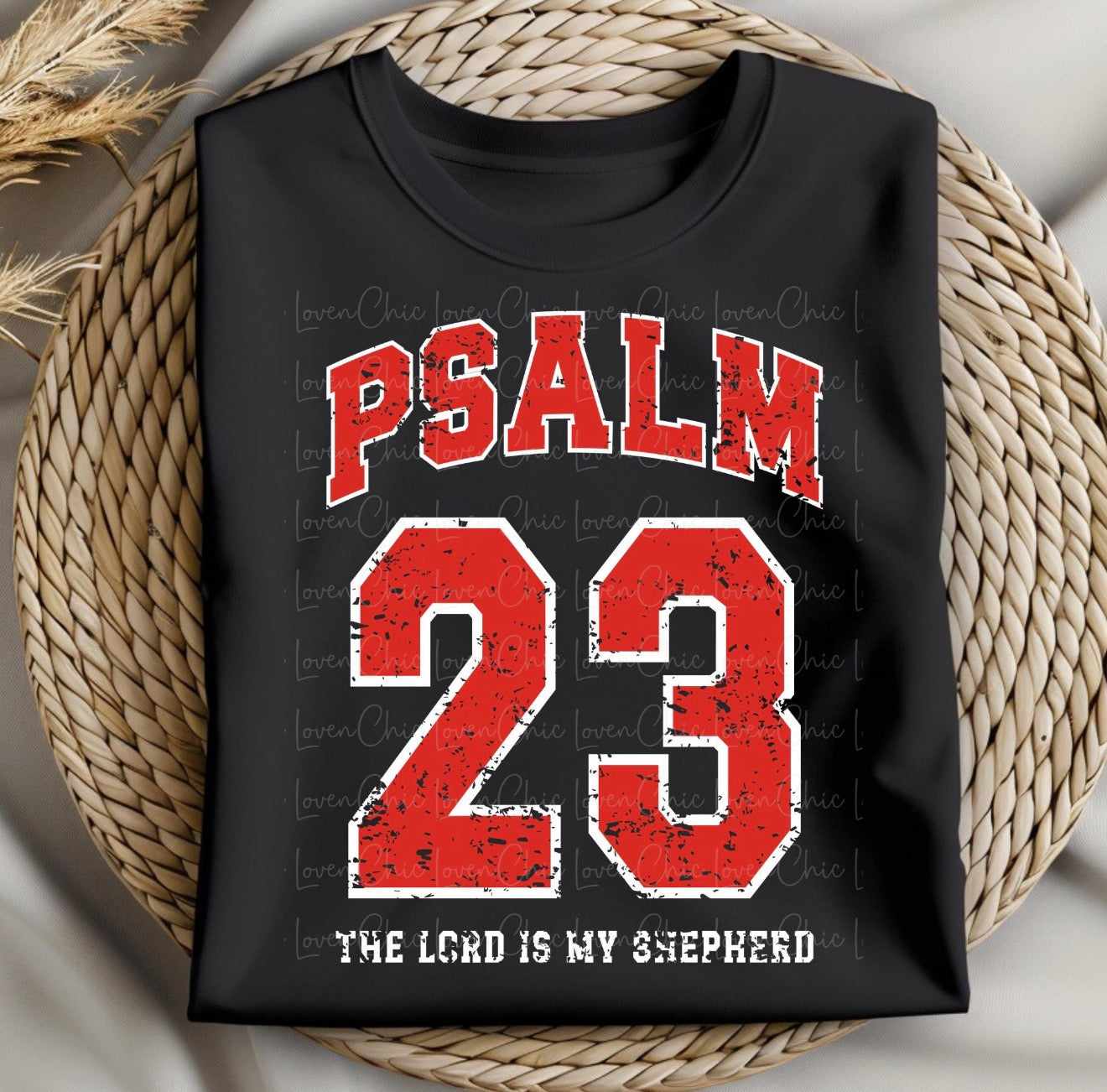 Psalm 23 Unisex T-Shirt | The Lord Is My Shepherd | Christian Collection