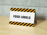 Party Food Labels | Tent Cards | Food Labels | Event Decor