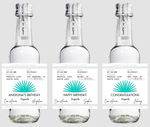 Casamigos 50 ml Tequila Bottle Label | Bachelorette Party Favor | 21st Birthday Favors | Bridal Party Gift | Tequila Bottle Labels | FREE Shipping