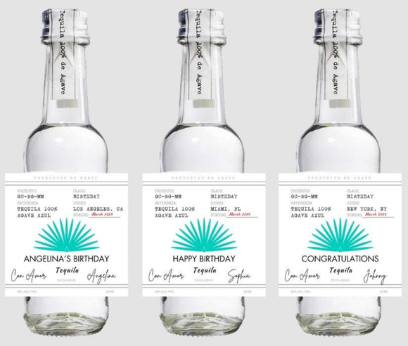 Casamigos 50 ml Tequila Bottle Label | Bachelorette Party Favor | 21st Birthday Favors | Bridal Party Gift | Tequila Bottle Labels | FREE Shipping