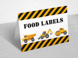 Party Food Labels | Tent Cards | Food Labels | Event Decor