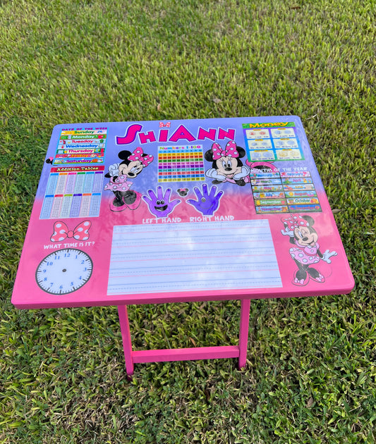 Folding Tray Table | Learning Table  | Custom TV Tray  | Kids Learning Table | Sports Table