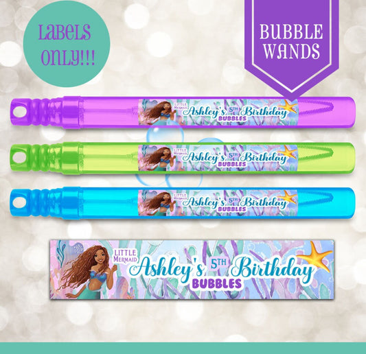 Custom Bubble Wand Labels | Personalized Bubbles | 8 Labels Per Sheet | LABELS ONLY