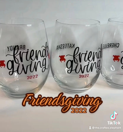 Wine Glass | UV DTF | Set of 12 | Stemless | Flute | Wine Glass