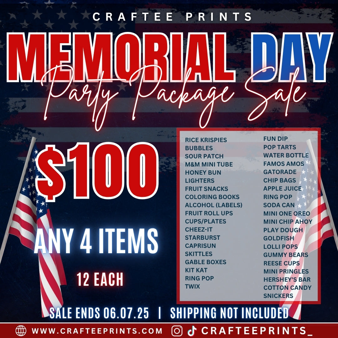 Memorial Day Party Package