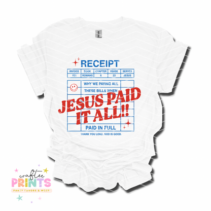 Jesus Paid It All Unisex T-Shirt | Christian Collection