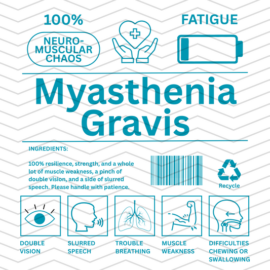 Myasthenia Gravis Facts | Digital Download | Instant Download | PNG File