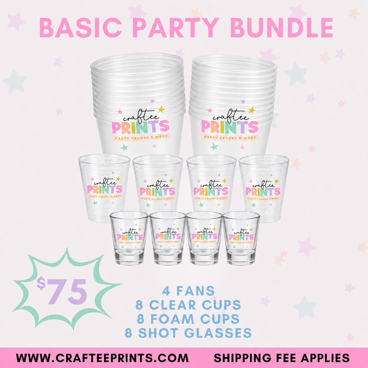 Adult Basic Party Bundle | Cups | Shot Glasses