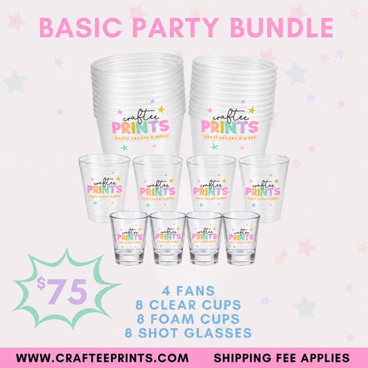 Adult Basic Party Bundle | Cups | Shot Glasses
