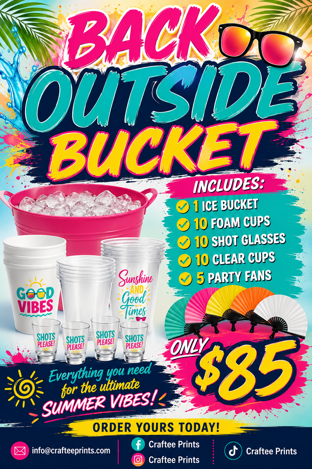 Back Outside Bucket | Adult Party Favors