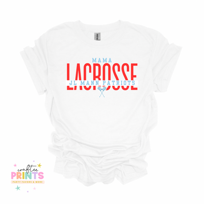 Lacrosse Mama | Family Name | Unisex T-Shirts | Adult | Youth | Toddler | Infant