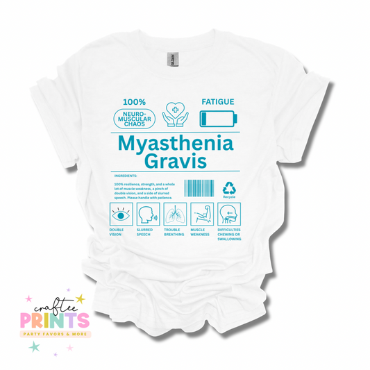 Myasthenia Gravis Facts Unisex T-Shirts | Adult