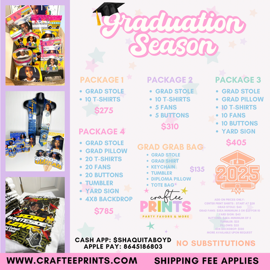 Graduation Packges | Class of 2026 | High School Graduations