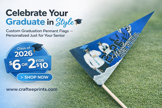Graduation Pennant Flag | Class of 2026 | Graduation Season